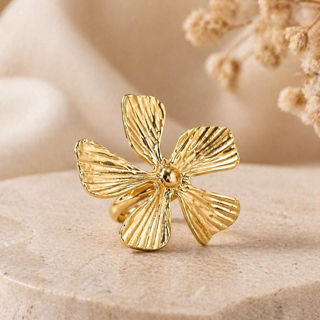 Golden Flower Ring