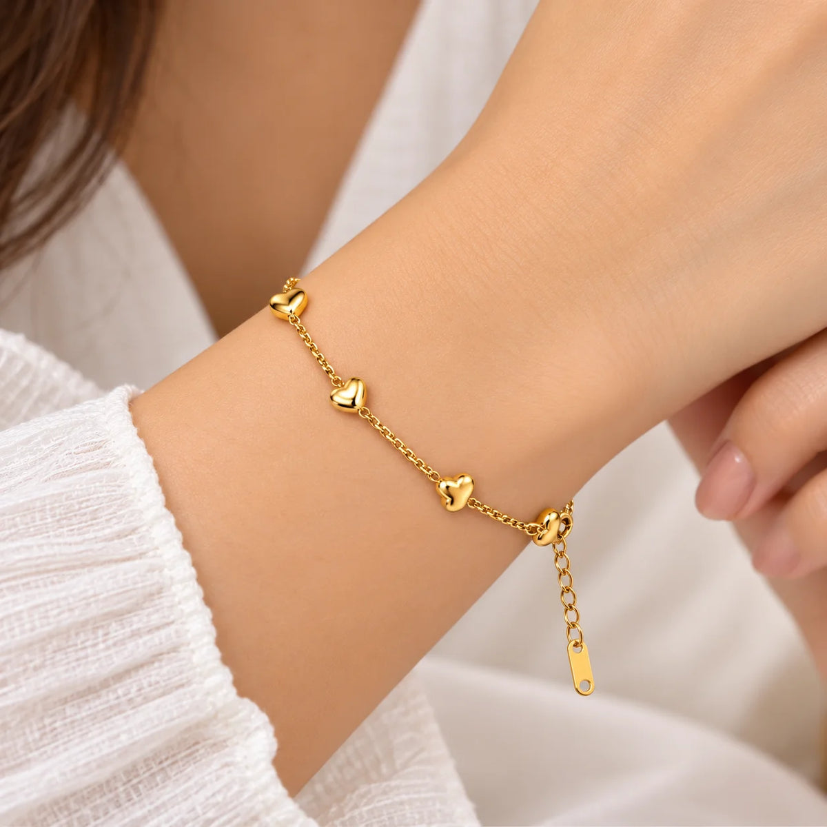 Little Golden Hearts Bracelet