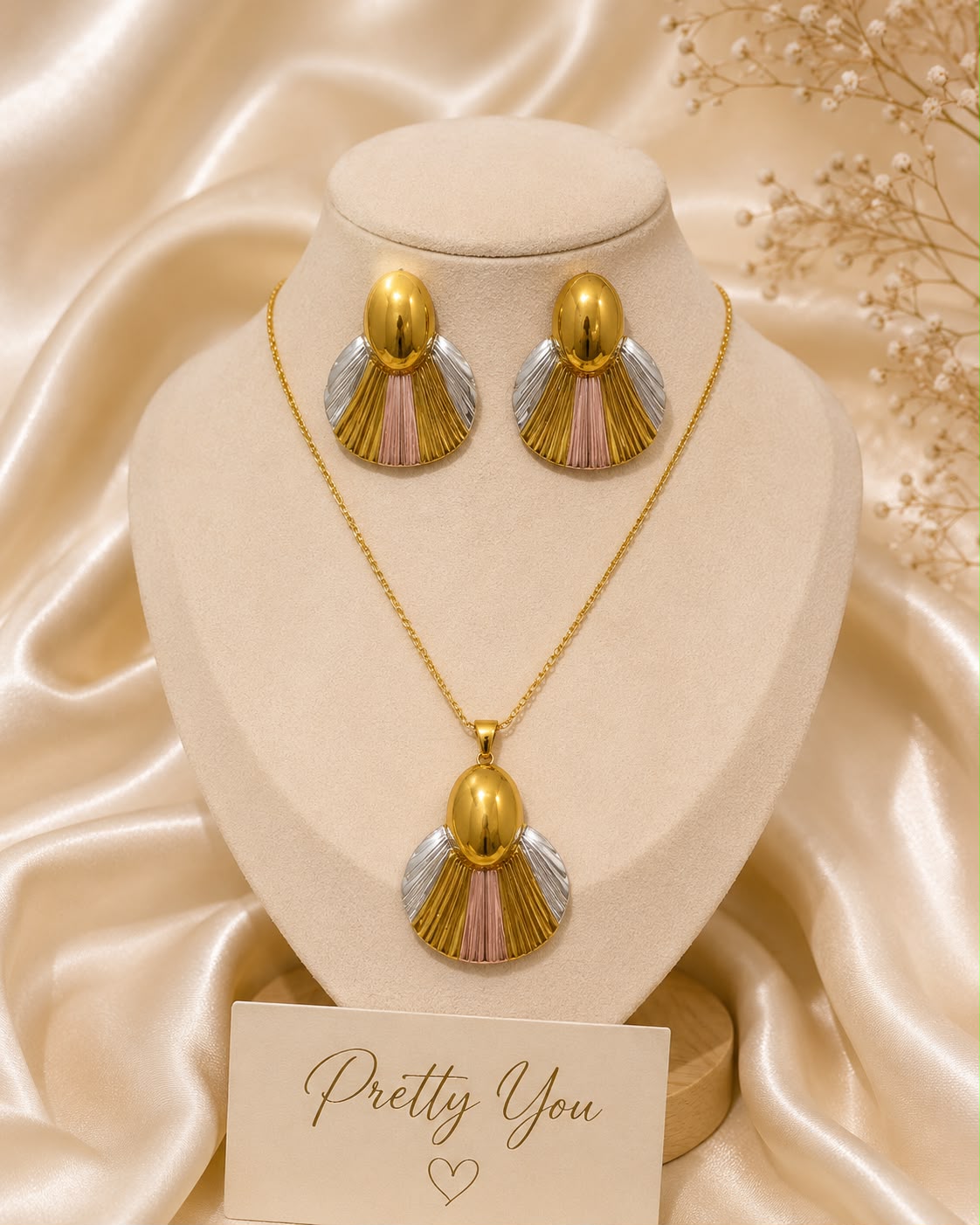 Anti Tarnish Gilded Grace Charm Set