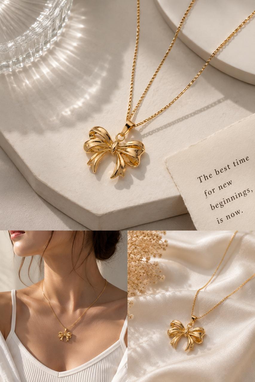 Belle Bow Necklace