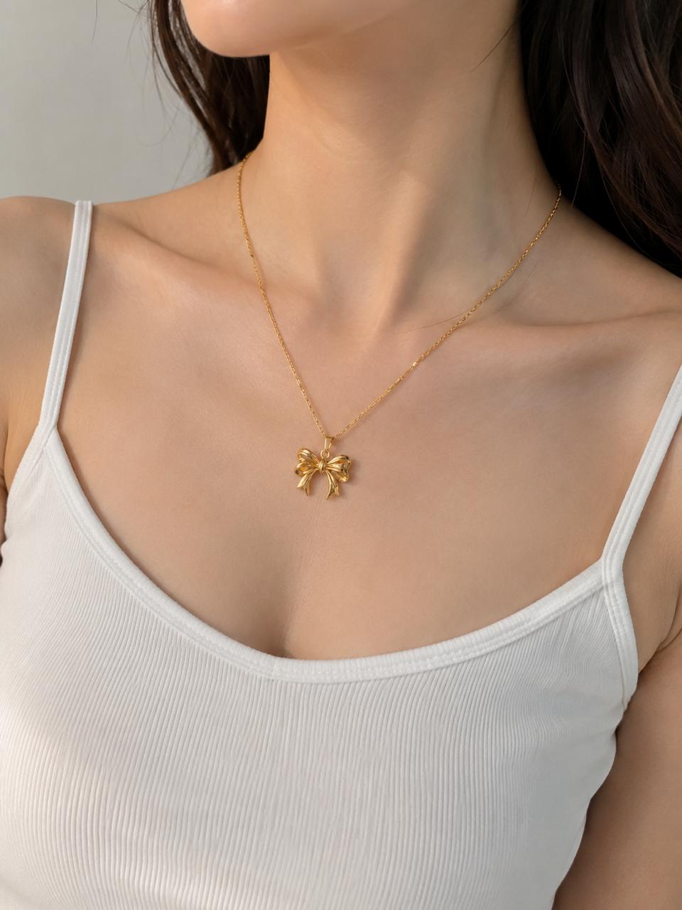 Belle Bow Necklace