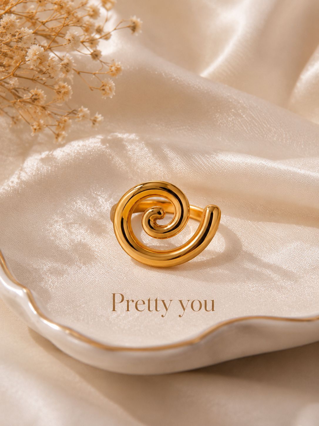 Anti Tarnish Twist Ring