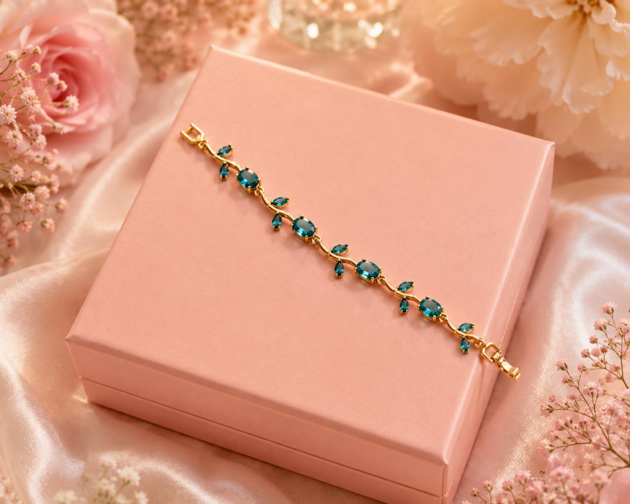 Blue-Gold Anti Tarnish Bracelet