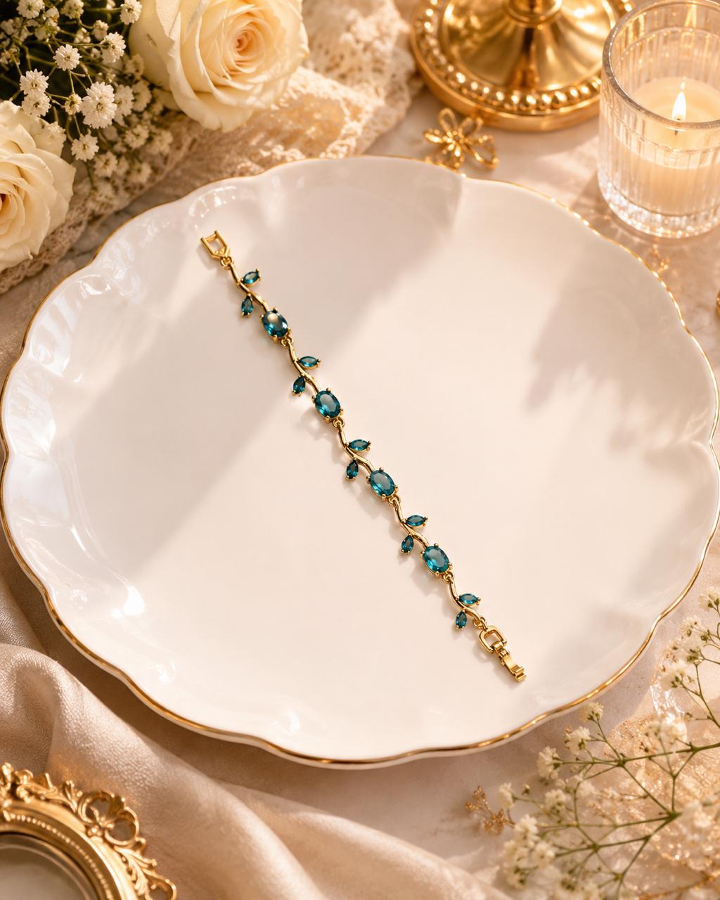 Blue-Gold Anti Tarnish Bracelet