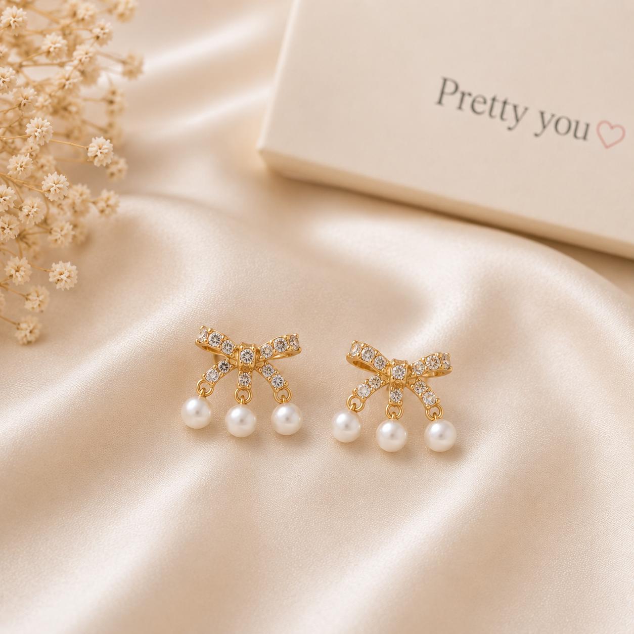 Ribbon of Grace Studs
