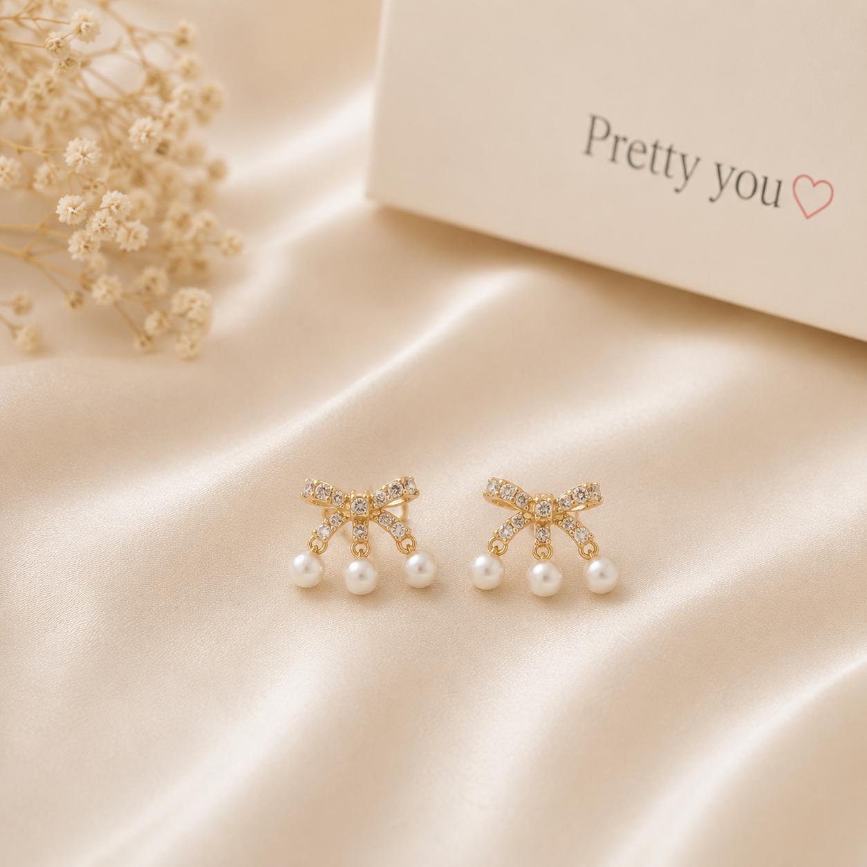 Ribbon of Grace Studs