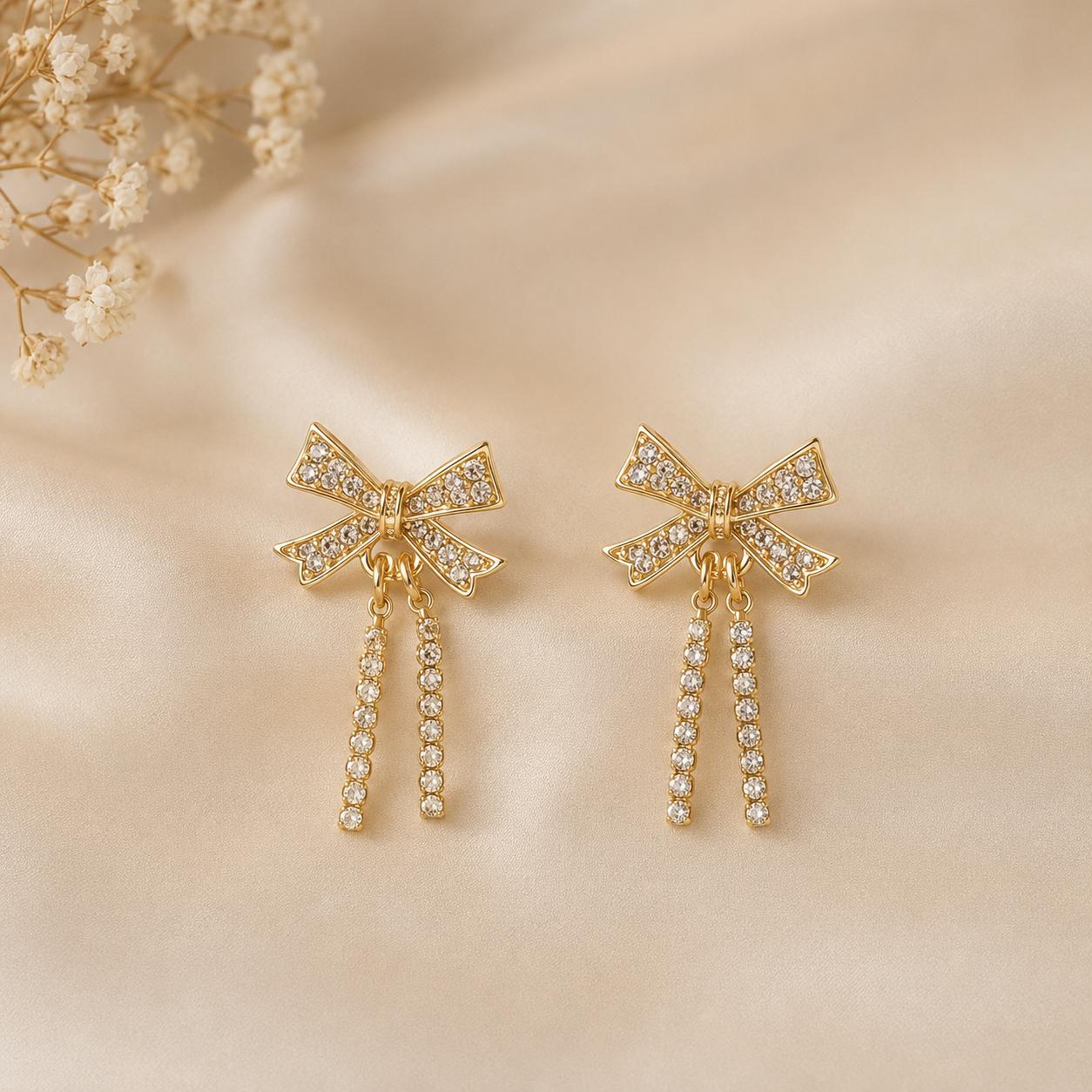 Celeste Bow Drops