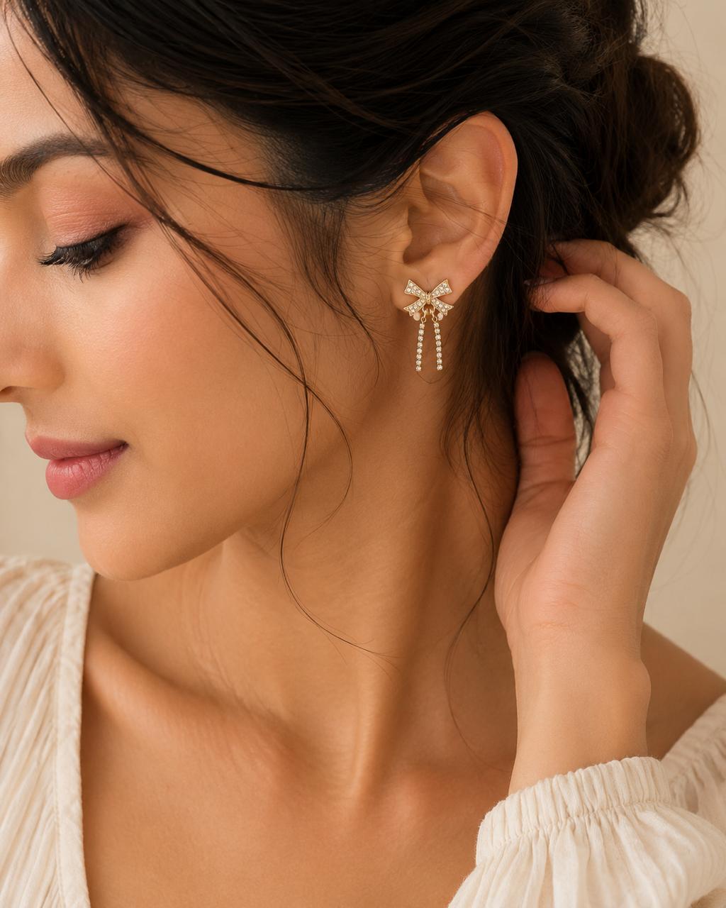 Celeste Bow Drops