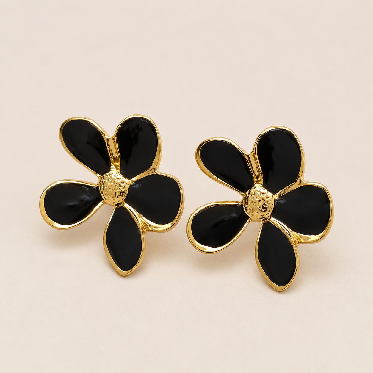 Obsidian Blossom Studs