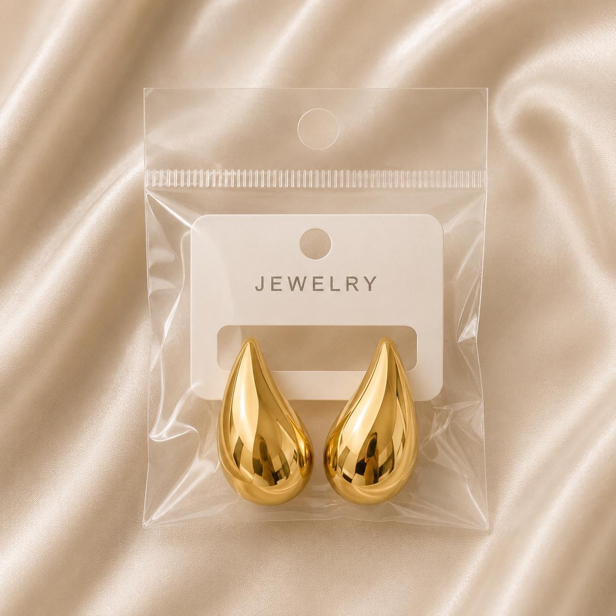 Golden Dew Drop Studs
