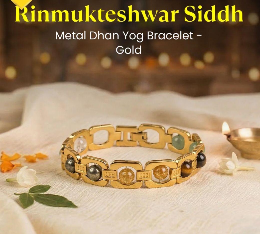 Metal DhanYog Bracelet Rakhi