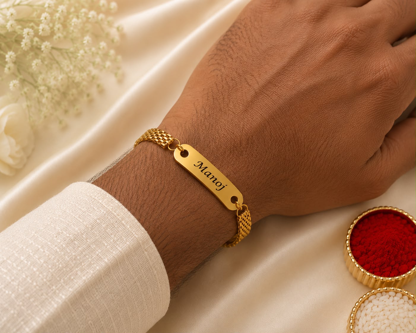 Metal Belt Rakhi