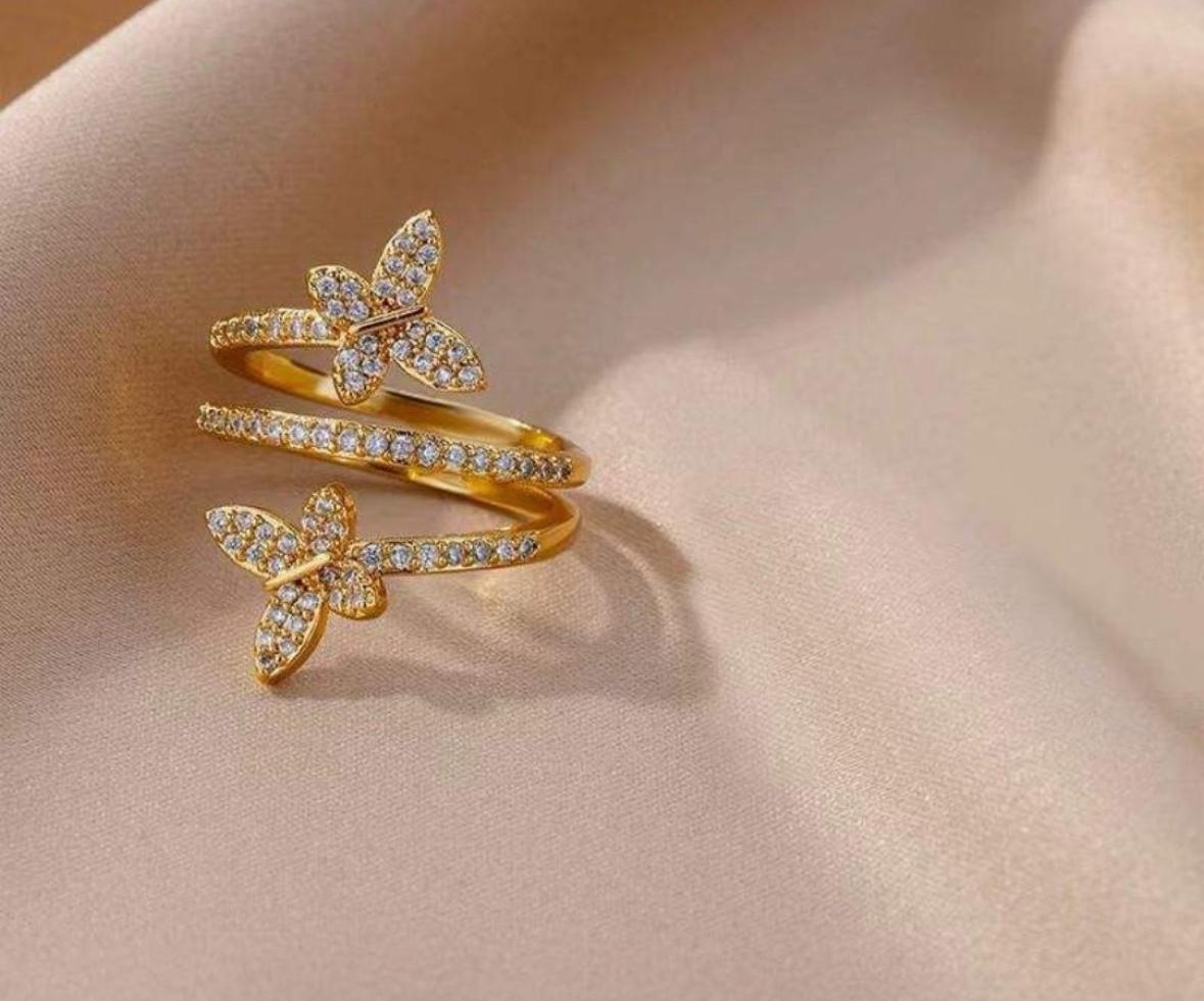 Copper Adjustable 18K Gold Colour Ring