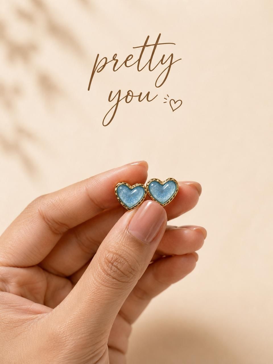 Soft blue hearts
