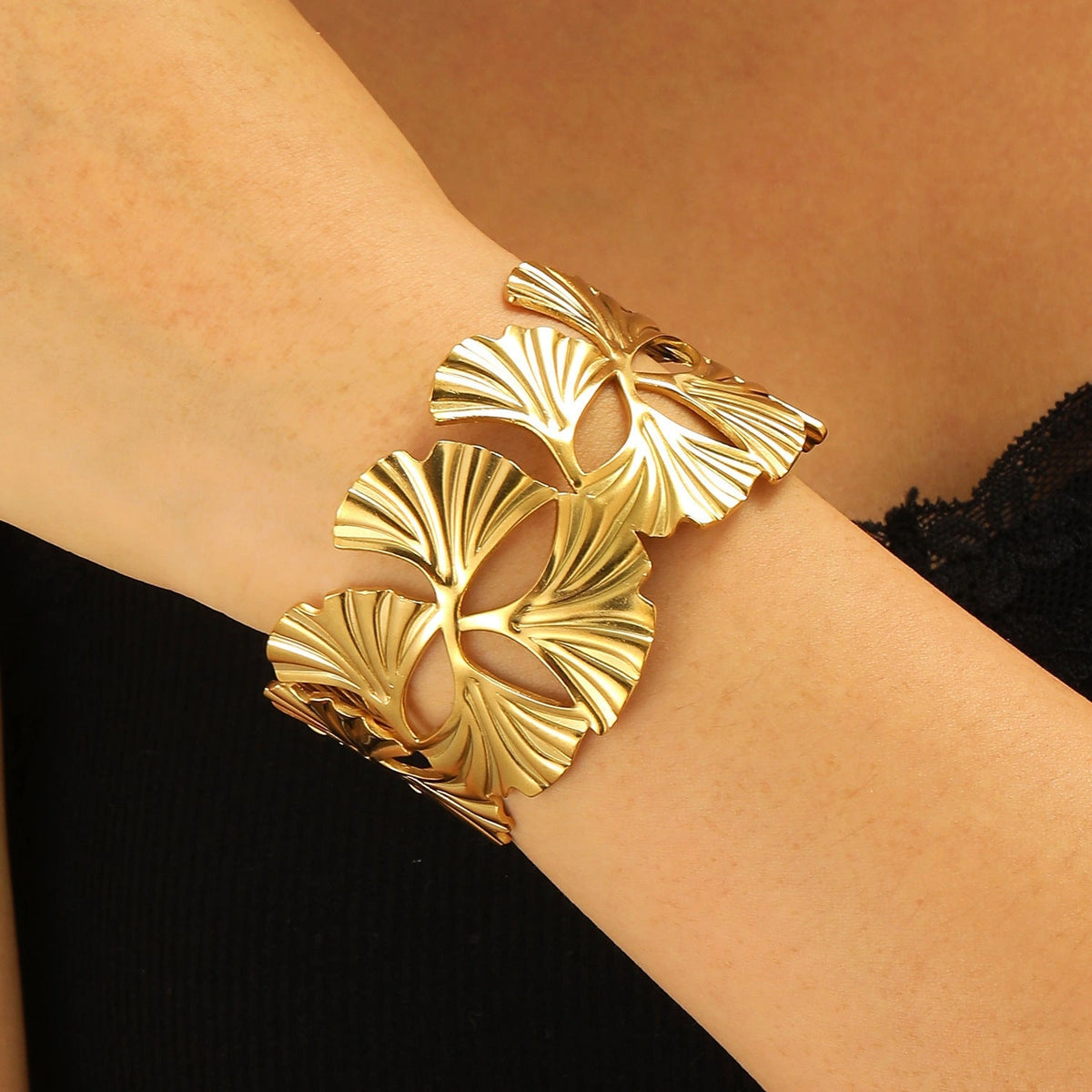 Golden Ginkgo Bracelet