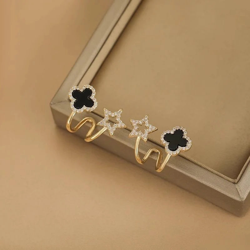 Starlit Clover Earrings