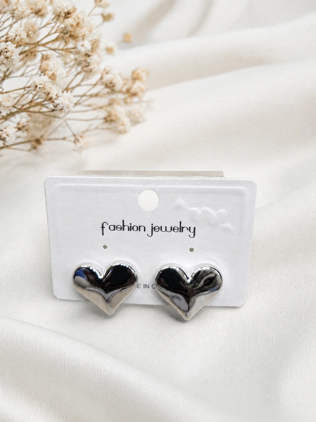Silver Heart Earring