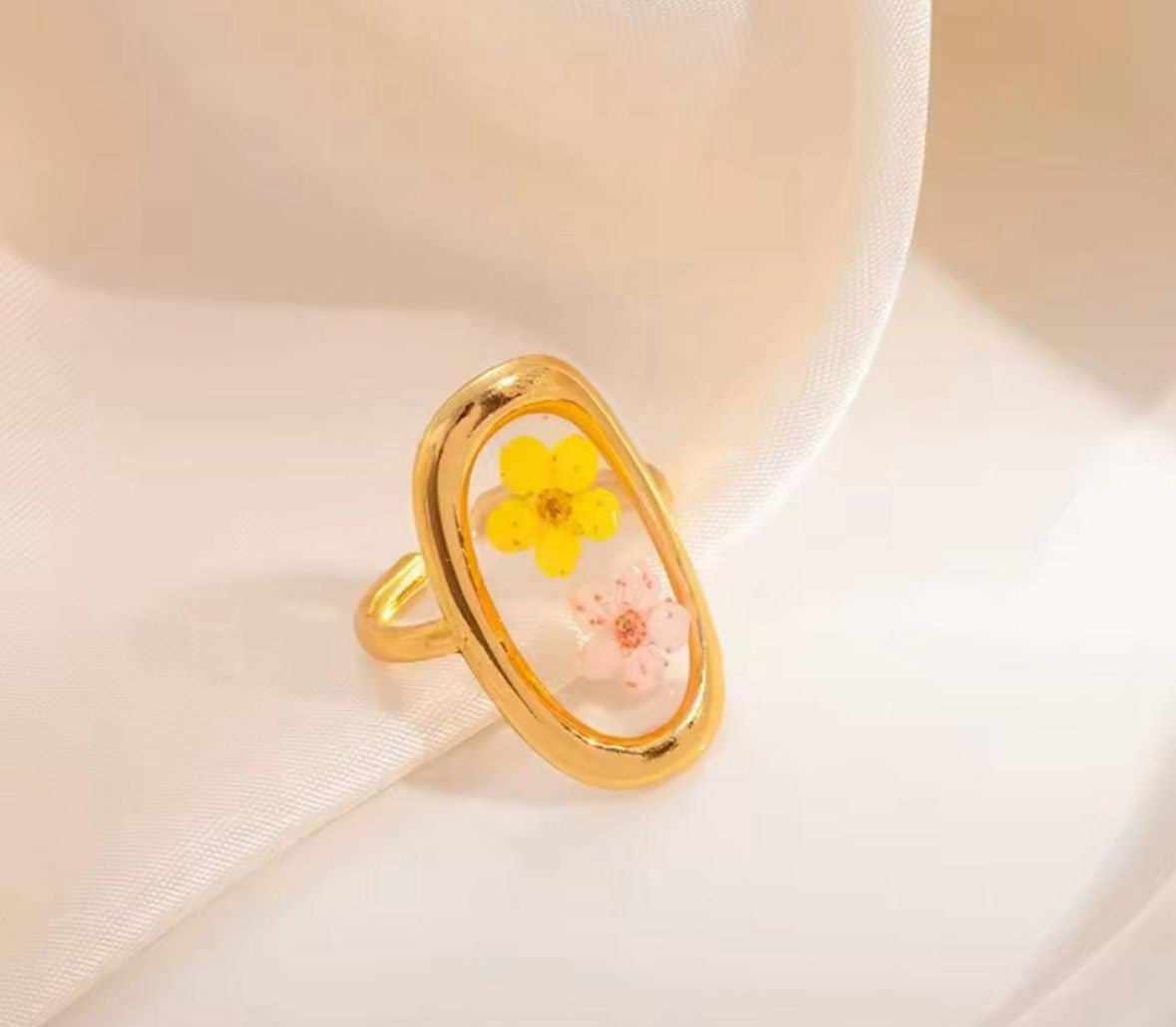 Anti-Tarnish Floral Ring