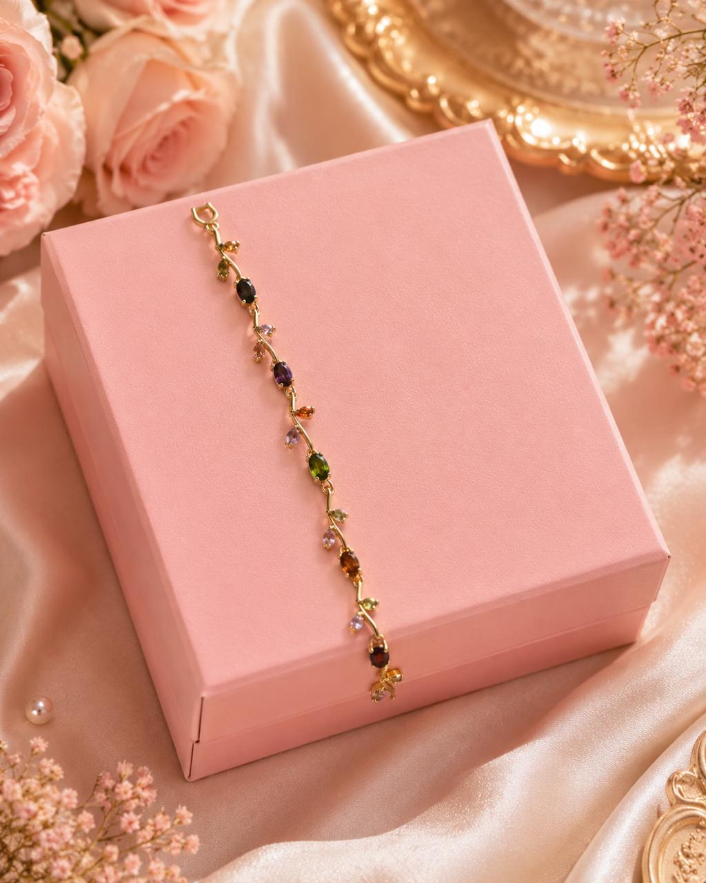 Multi Color-Anti Tarnish Tulip Bracelet