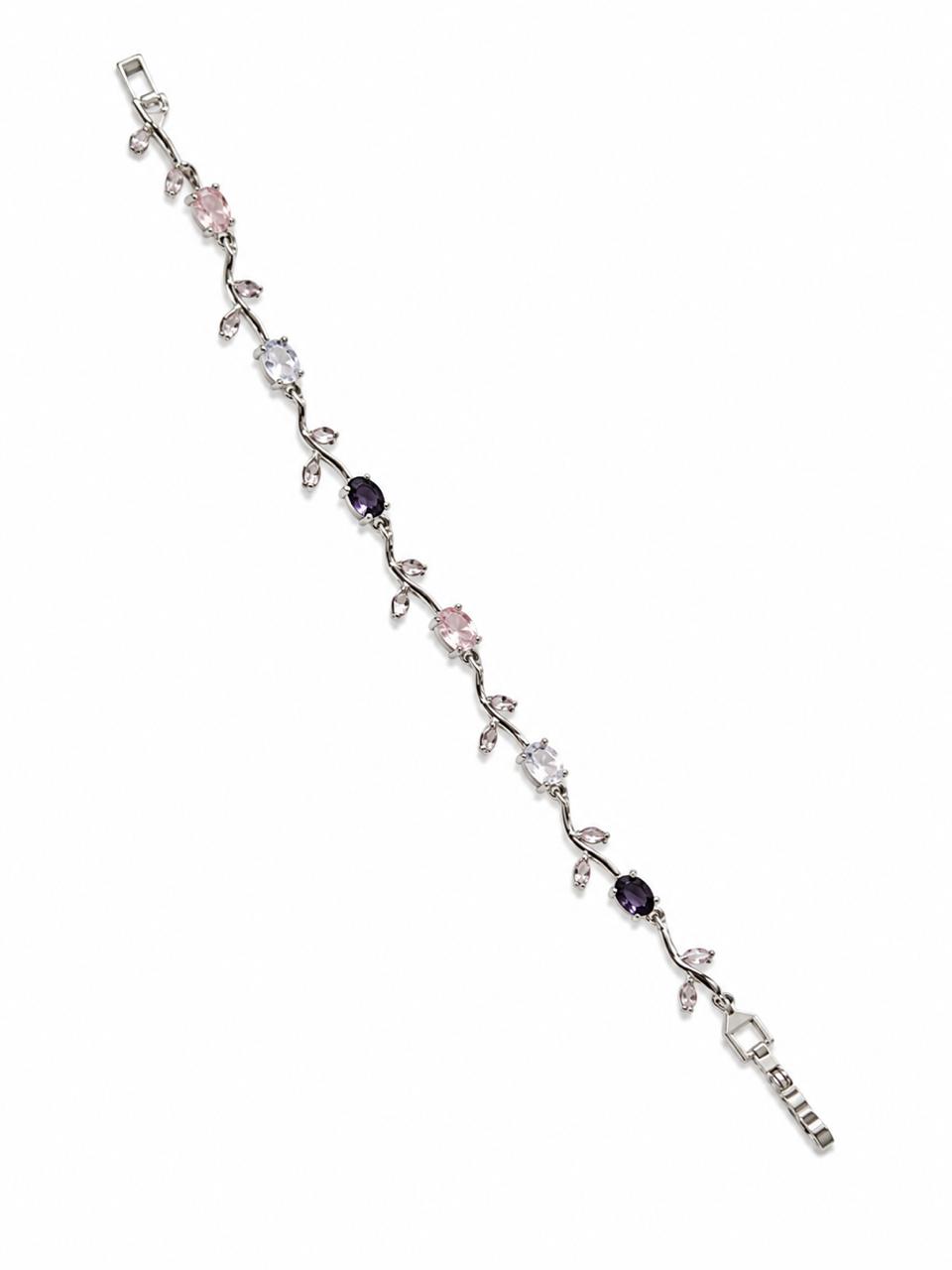 white-purple Anti Tarnish Tulip Bracelet
