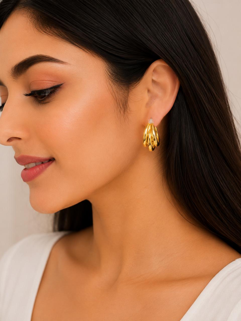 Luna Triple Hoops