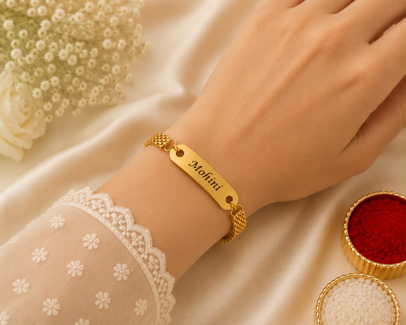 Metal Belt Rakhi