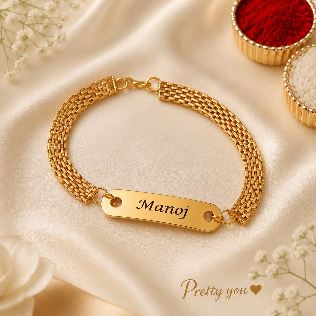 Metal Belt Rakhi