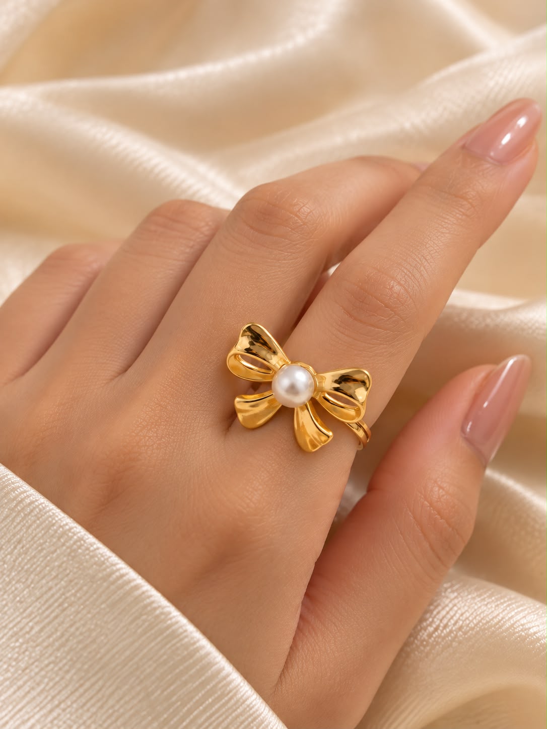 Pearl Bow Ring