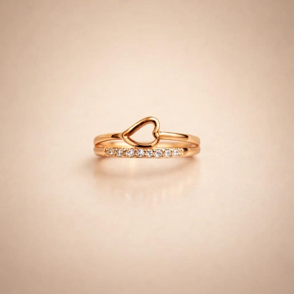 Minimal Heart Ring