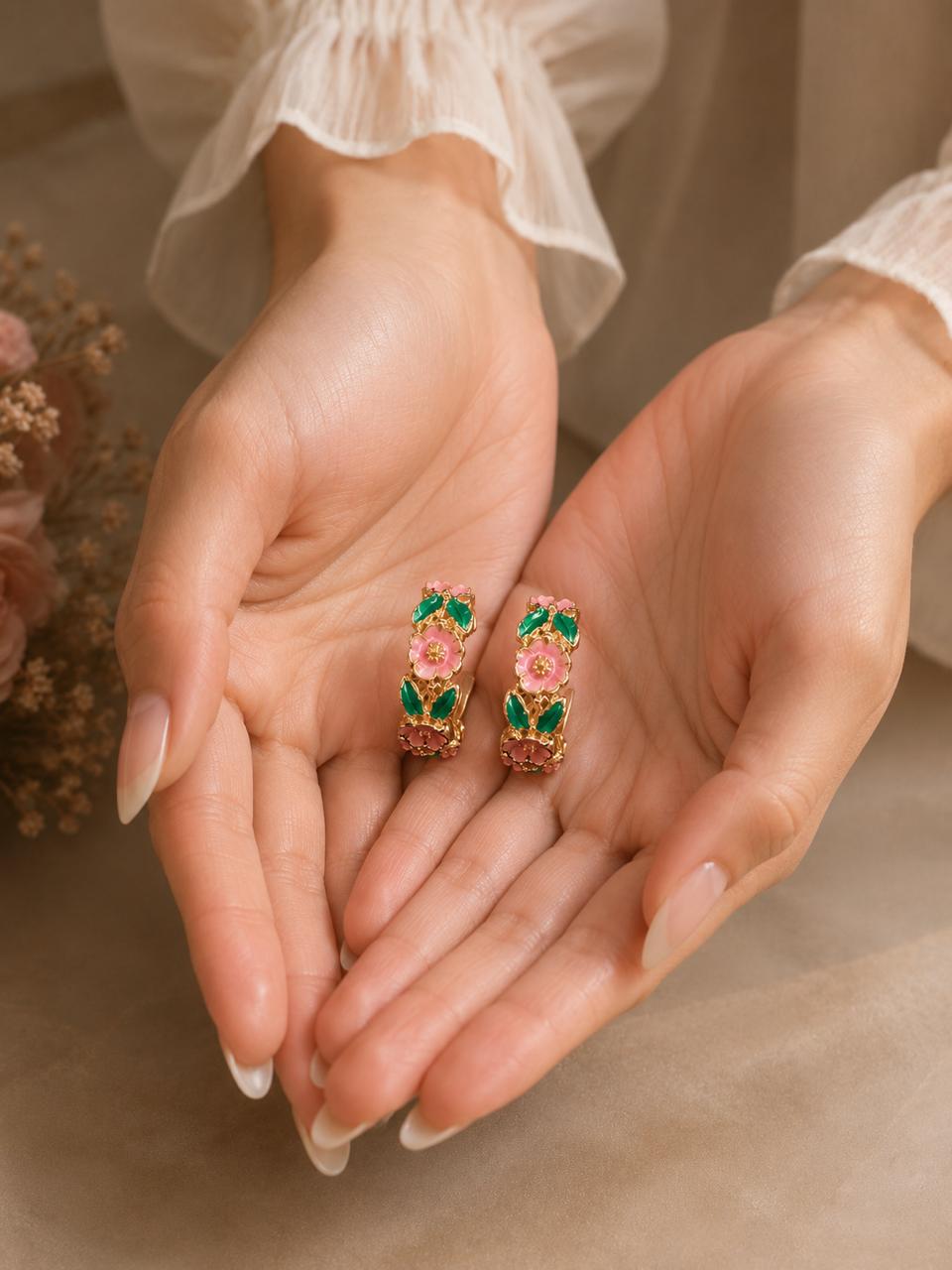 Fleur de Rose Earrings