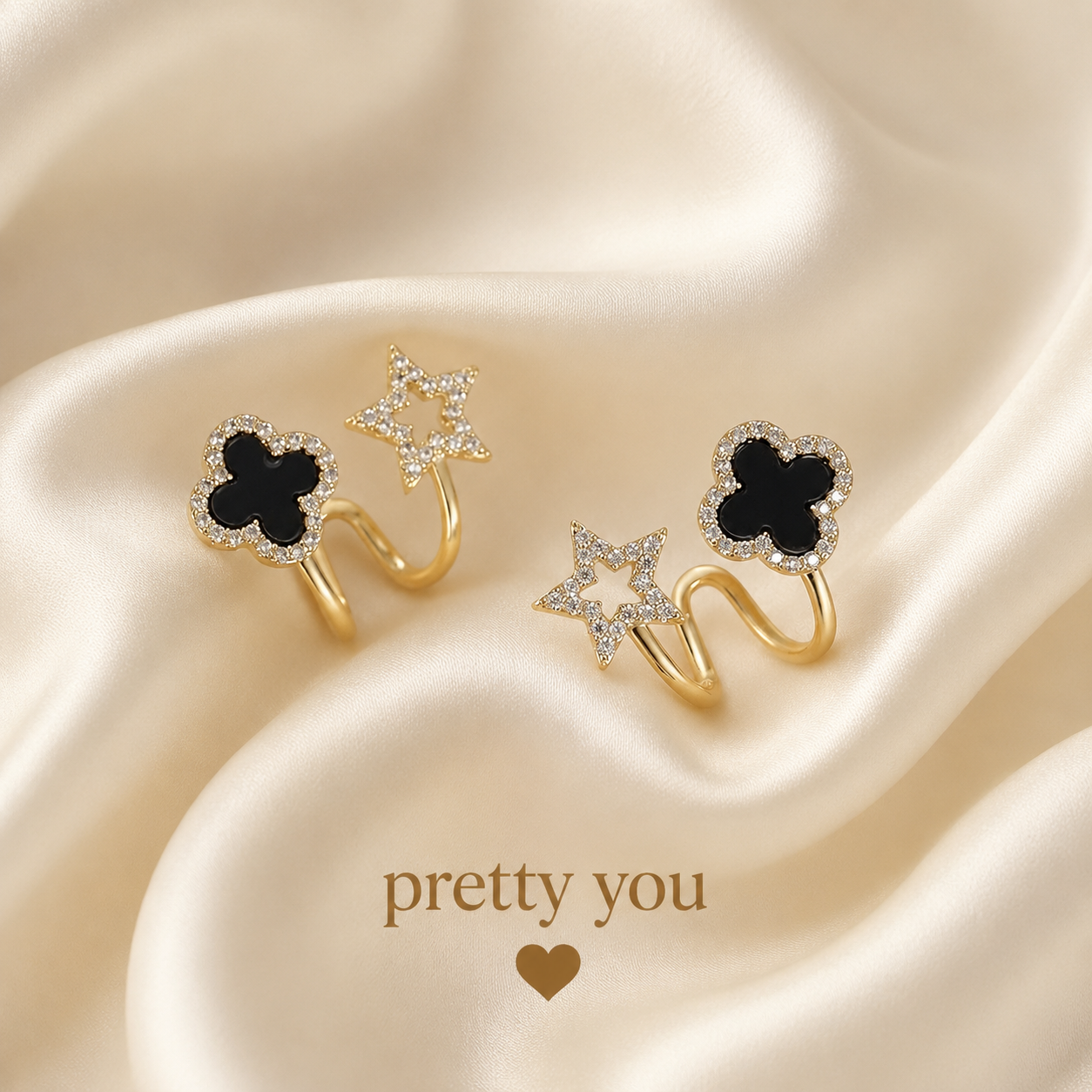 Starlit Clover Earrings