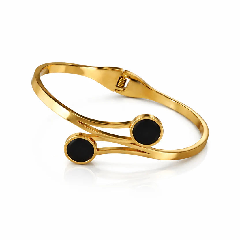 Anti Tarnish Golden Eclipse Bracelet